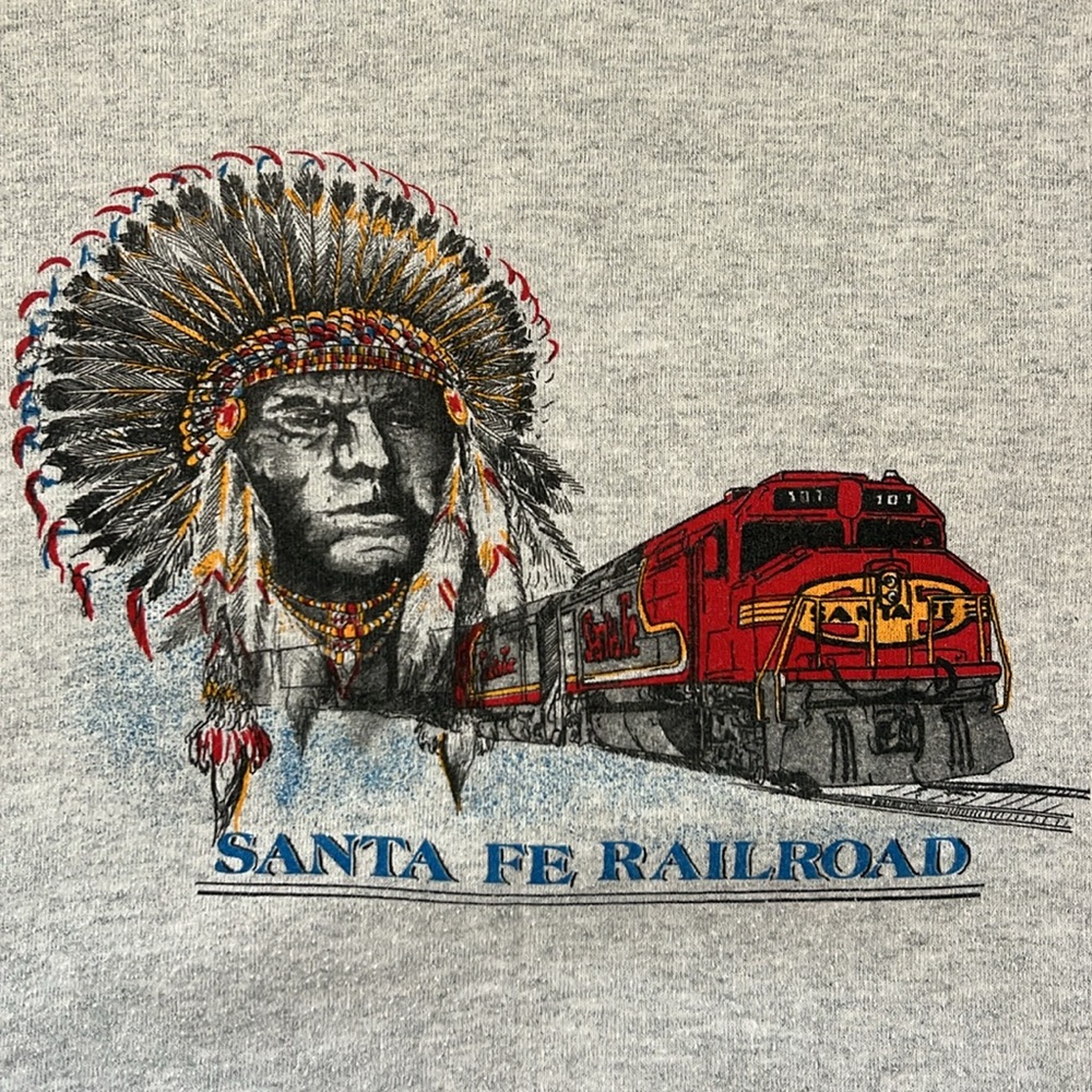 Santa Fe Railroad grey sweatshirt size L - Picture 4 of 10